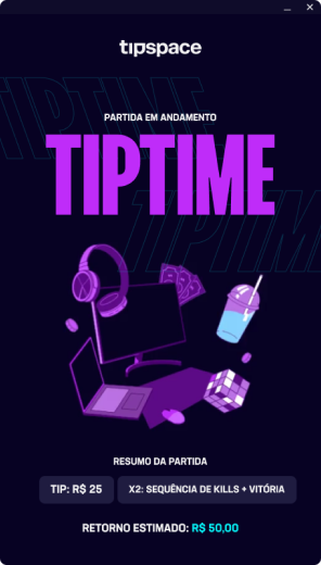 Tela de partida em andamento